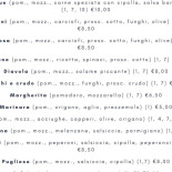 Pizzeria Arilù Carte