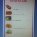 Asian Kebab menu