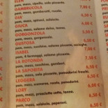 Pizzeria La Rotonda menu