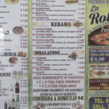 Pizzeria La Rotonda menu