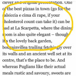La Scarpetta Hostaria Carte