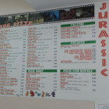 Jurassic Pizza Carte