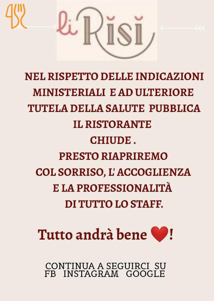 Li Risi Menu