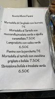 Fiaschetto menu