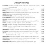 Pizzeria Delle Colline Carta