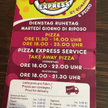 Dolomiten Pizza Express Carte