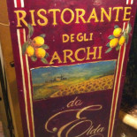 Degli Archi menu