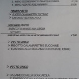 Osteria Del Vii Miglio menu