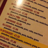 Pizzamente Pizza menu