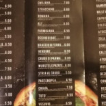 Pizza '73 Carta