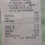 Gelateria Vignolese menu