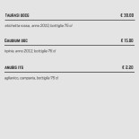 I Due Monelli menu