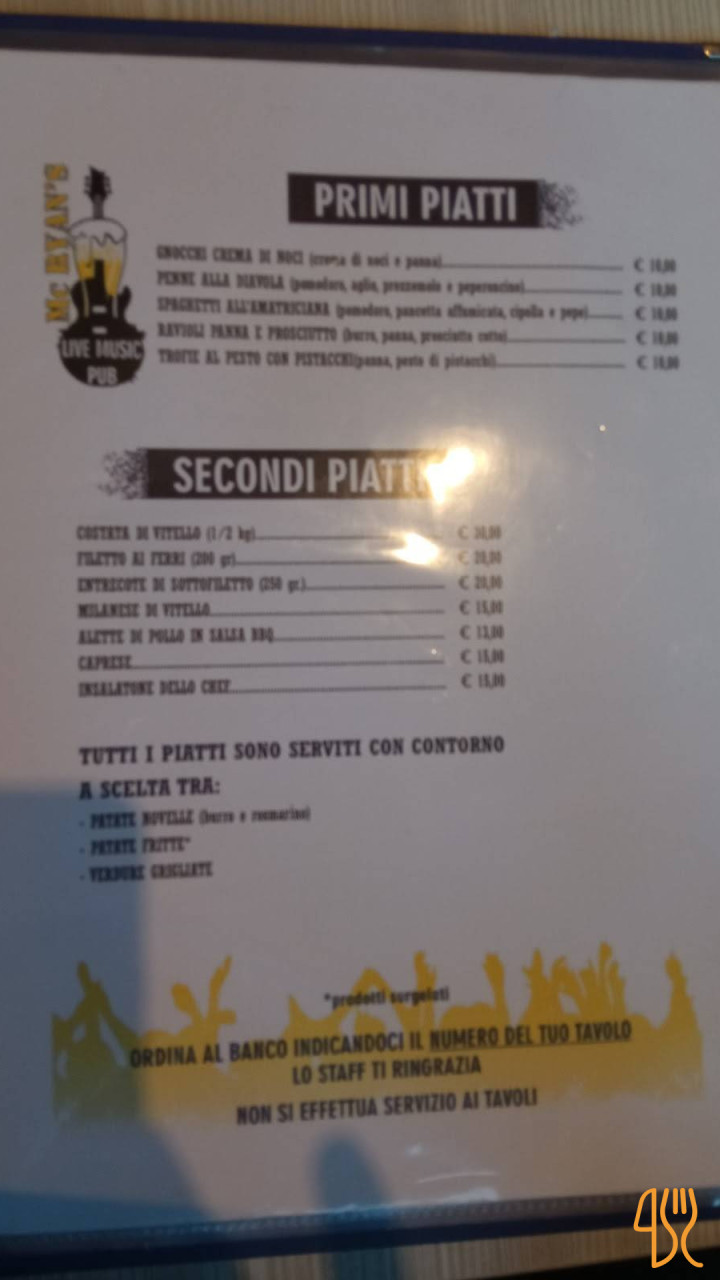 Mc Ryan's Carta