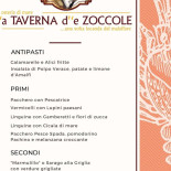 A Taverna D ' 'e Zoccole Carte