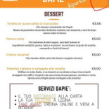 Dapié menu