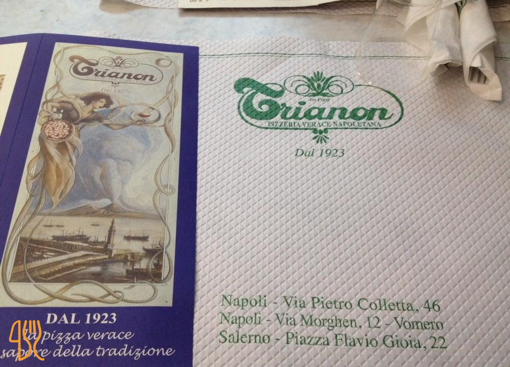 Pizzeria Trianon Carte