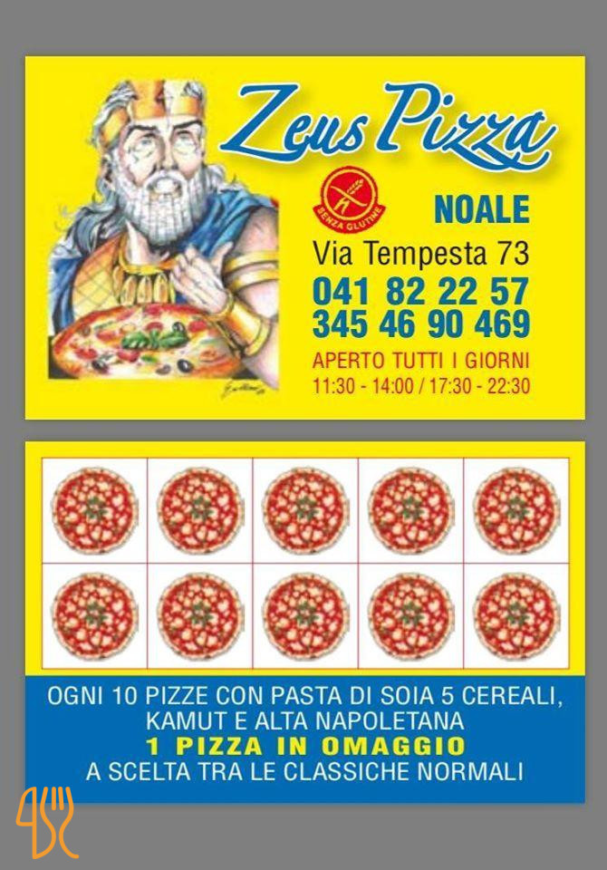 Zeus Pizza Carta