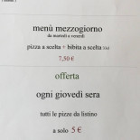 Buona Pizza menu