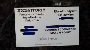 Figli Di Bacco menu