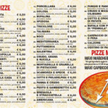 Mr. Pizza menu