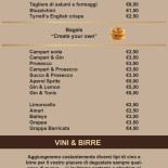 The Harp Tea Room Carte