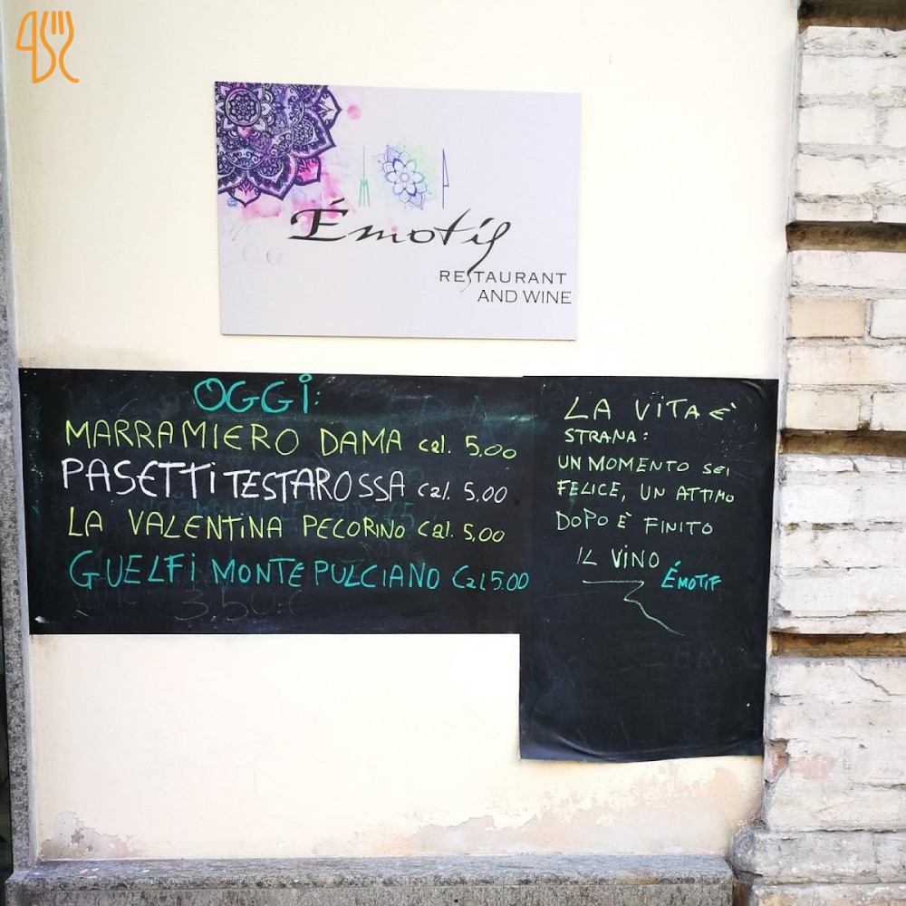 Èmotif Menu