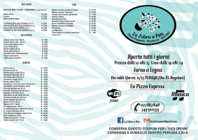 Pizzeria La Zebra A Pois 2 menu