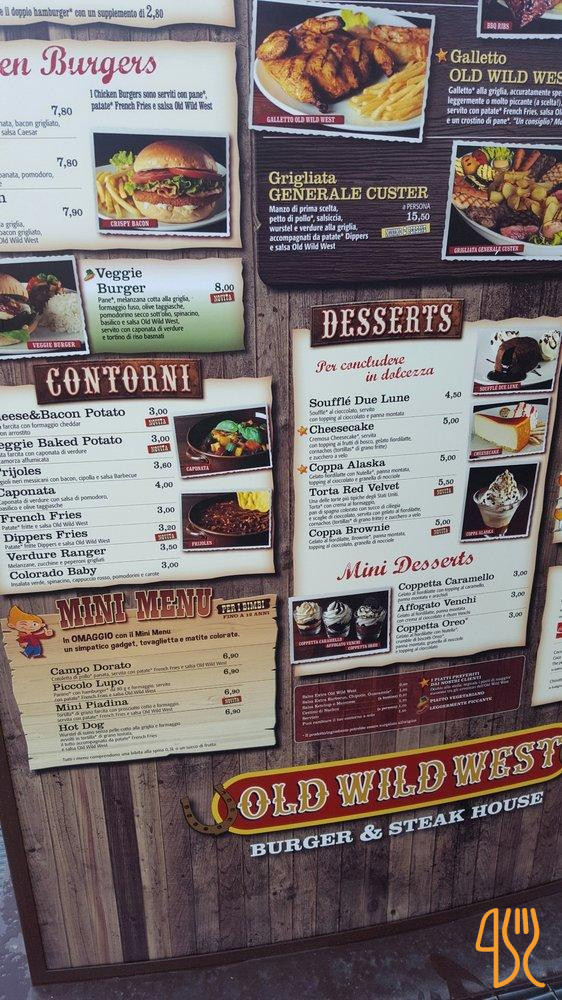 Old Wild West Carte