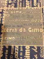 Pizzeria Da Gimo menu