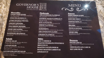 Vintage menu