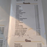 Millennium Cafe' menu
