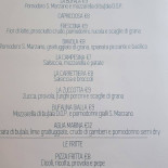 Caffe Caprioli Menu