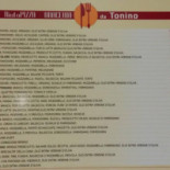 Pizzeria Da Tonino Carta