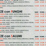 Pizza Vizzi Carte
