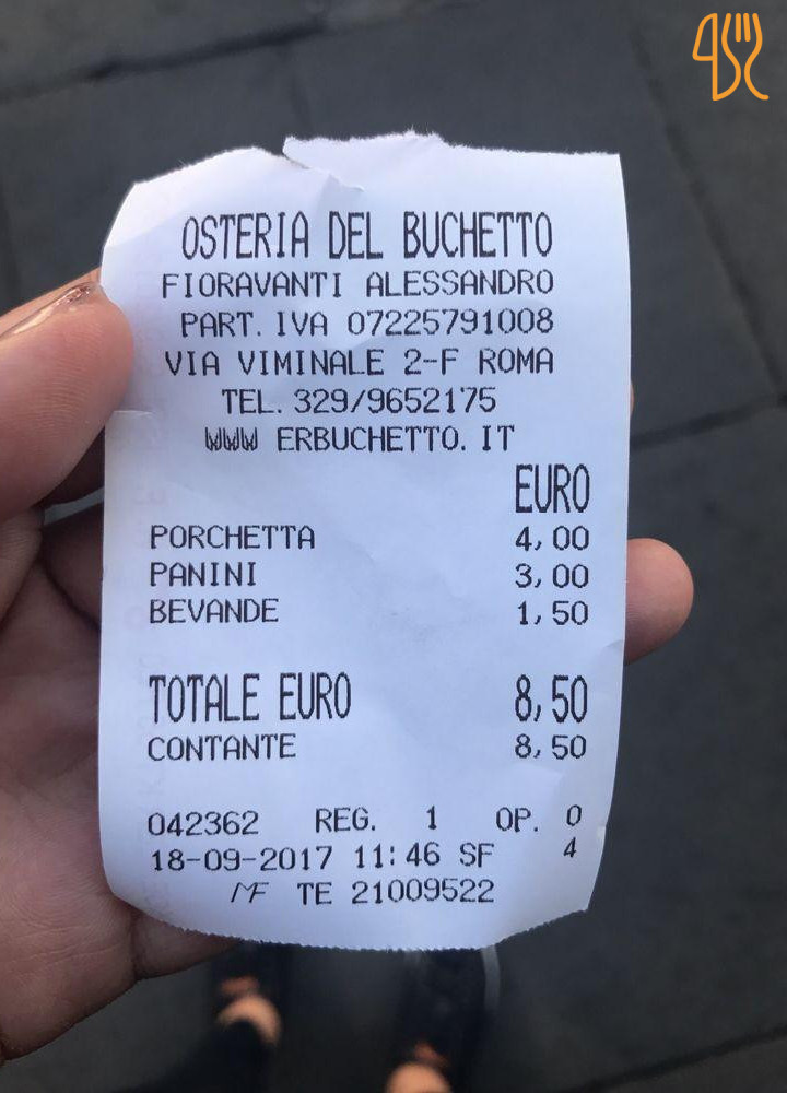 Er Buchetto Speisekarte
