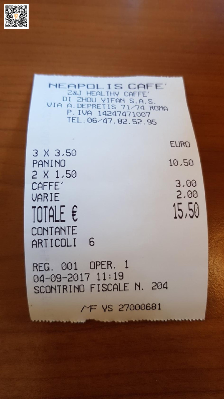 Neapolis Caffè Carte