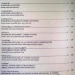 Da Trani Rome menu