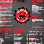 Officina Del Panino menu