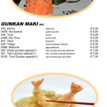 Shanghai menu