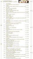 Sushi Ya menu