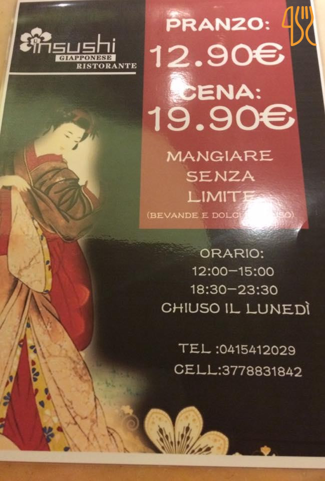 Insushi Giapponese Speisekarte