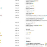 Trattoria Da Massimo Menu