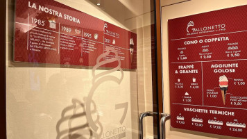 Gelateria Gallonetto menu