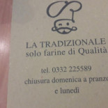 Pizzeria E Focacceria La Tradizionale Carte