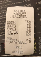 Ae Veste menu