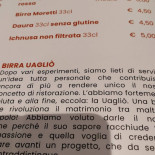 Uagliò Vimercate menu
