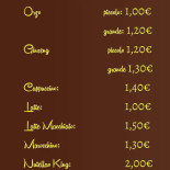 Invidia Cafe Carte