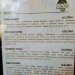 U Orloje menu
