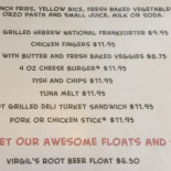 Hostinec Dolní Bouda menu