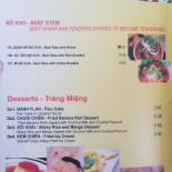 Tarabusino Menu
